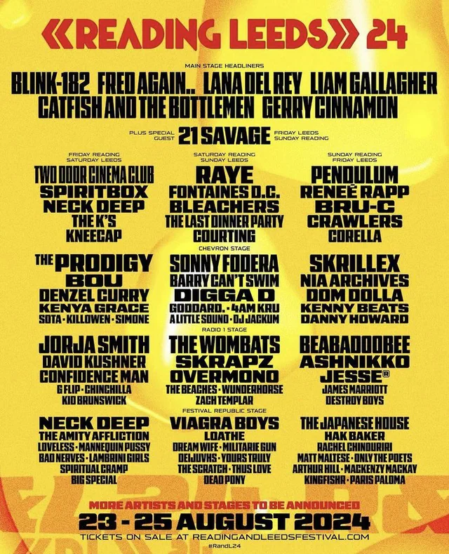 READING AND LEEDS FESTIVAL 2024 – PREVIEW